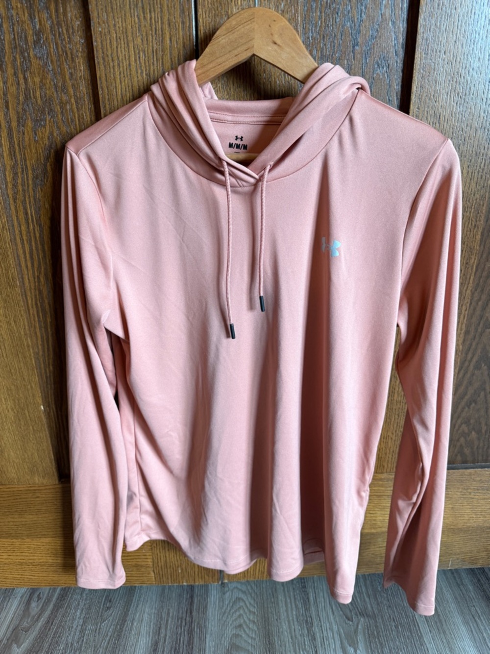 Under Armour Women's Orange Hooded Long-Sleeve Top